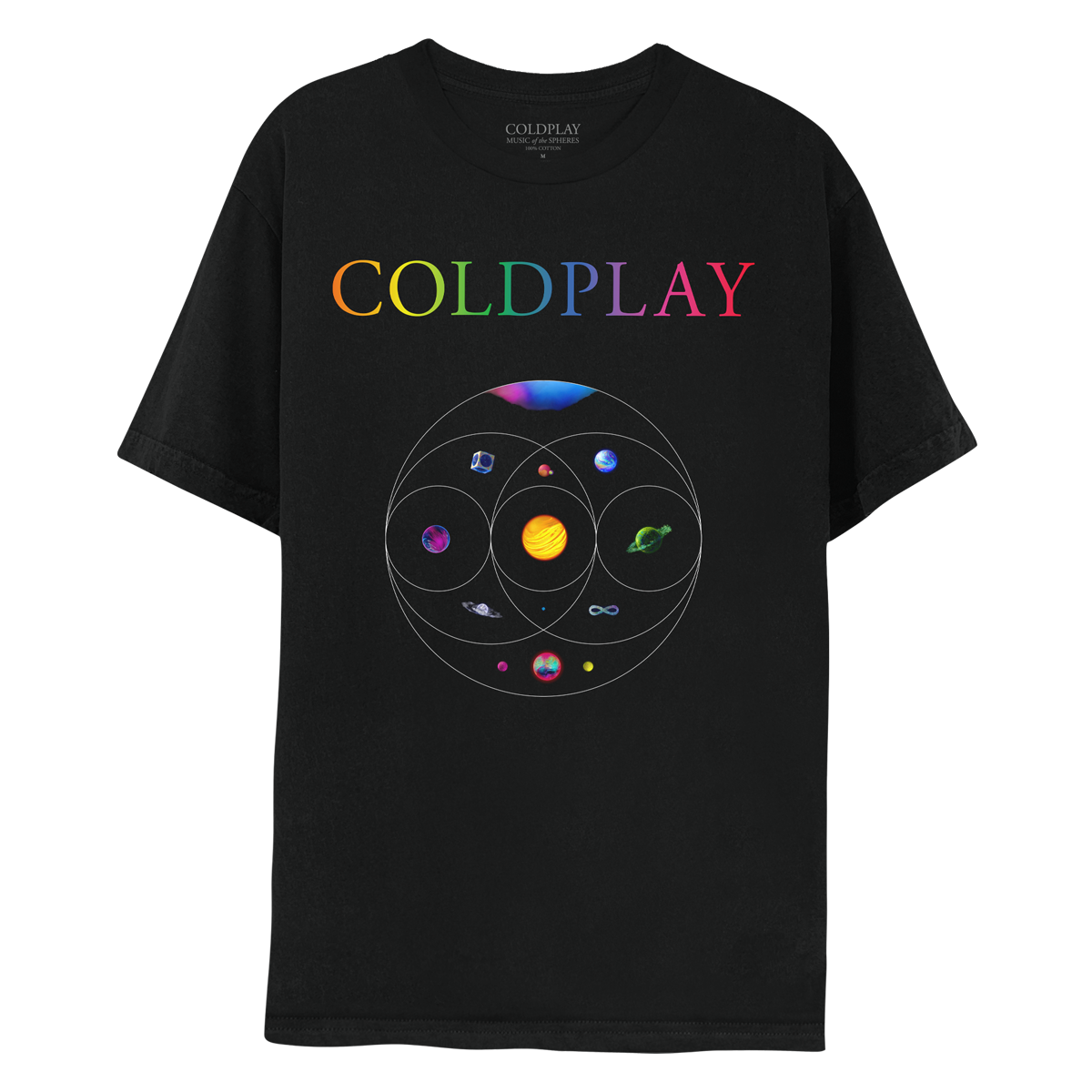 Music Of The Spheres World Tour 2024 Tee - Black – Coldplay EU