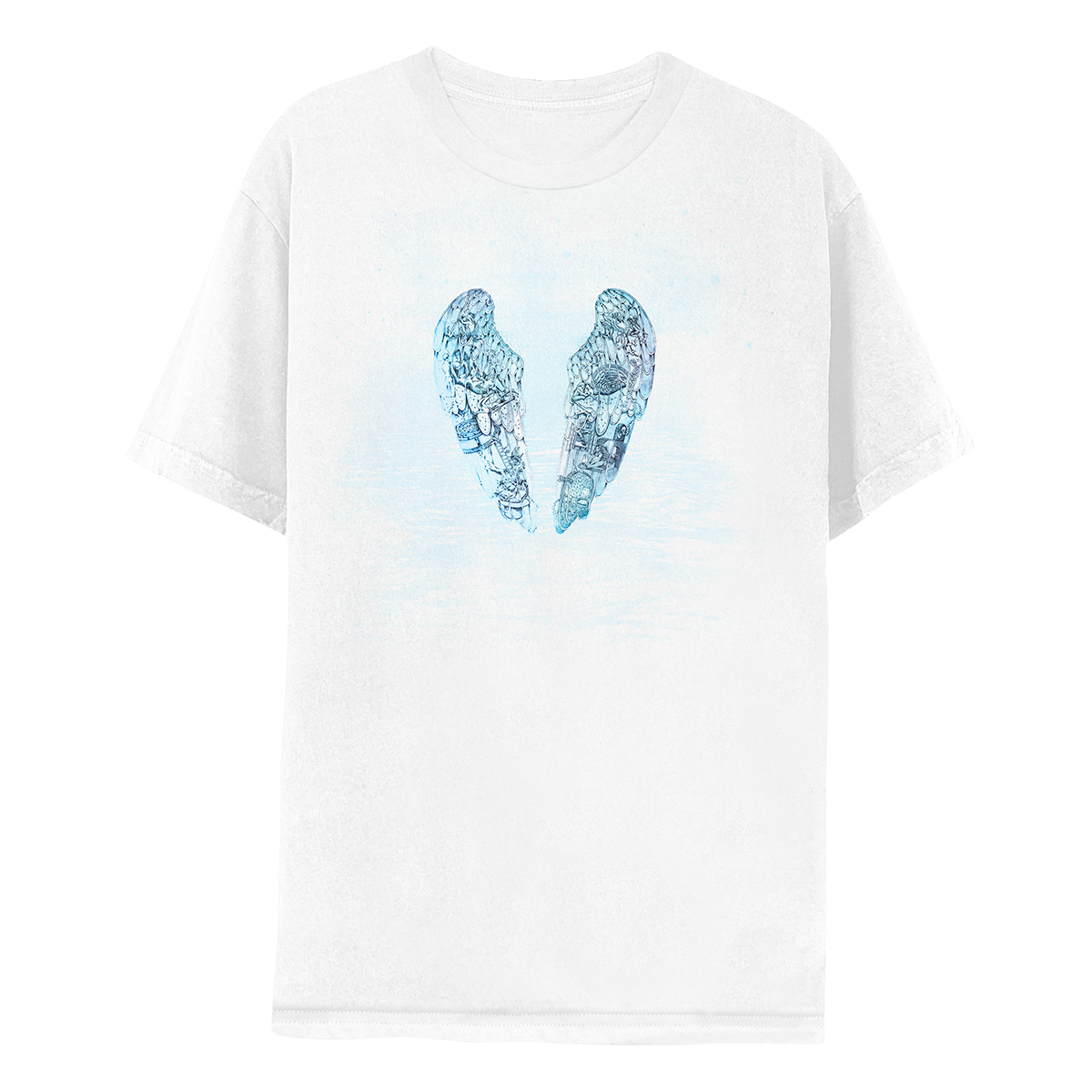 1: WhiteAngelWings with pearlyFeathers, shapedAs a💔floatOn a calmOcean&dimStarrySky. Scenes in darkBlue: Man sees himself in broken🪞👫theWoman carried by a🌪️The manTrapped in magicianHat. A🌊washes them away. AngelsPull a lady’sPortrait. Blind-foldedWoman kisses man’sForehead. A coupleCuddles under constellationsBlanket. Girl turnsOnLamp. A trainTunnel. A🏔️Saturn’sRings. A labyrinthWithStairs. FlyingDoves&🐟A manMade ofBirds. A rainyRoom. A paperBoatFloats. VintageChairs&anOpen📖BranchesGrow from🫀