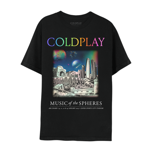 ABU DHABI JANUARY 2025 MUSIC OF THE SPHERES LIMITED EDITION TOUR TEE