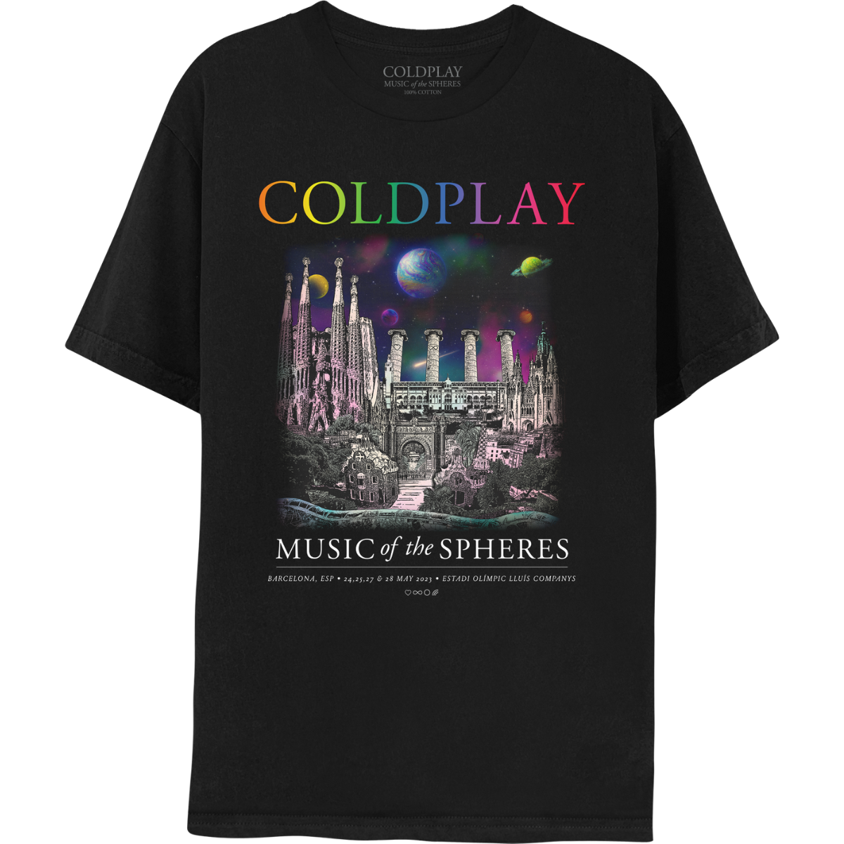 BARCELONA MAY  MUSIC OF THE SPHERES TOUR TEE - ONLINE EXCLUSIVE