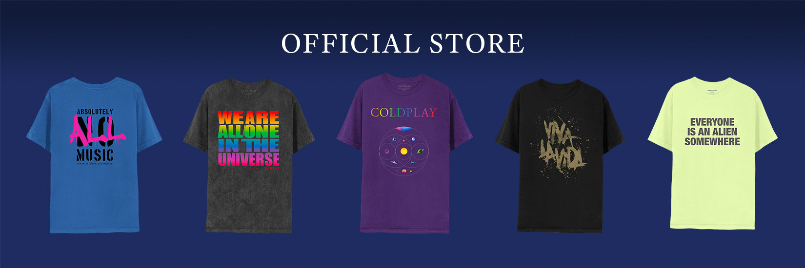 Coldplay t shirts outlet online