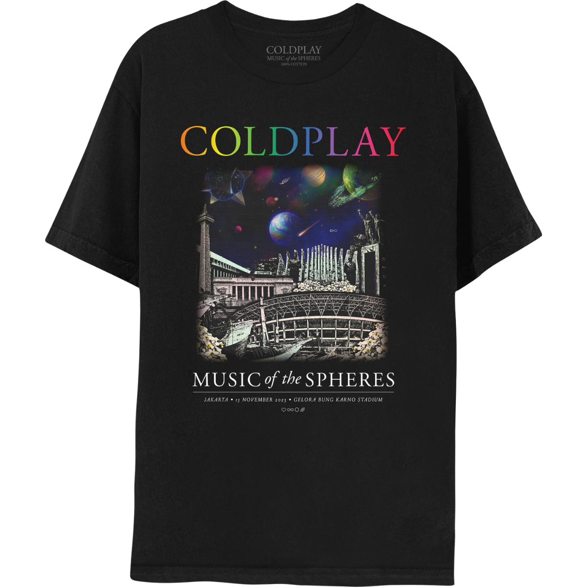 JAKARTA NOVEMBER MUSIC OF THE SPHERES TOUR TEE - Limited Edition