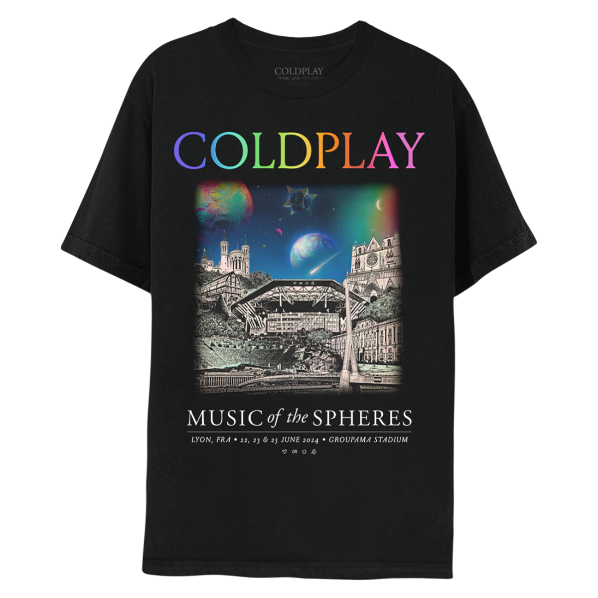 Lyon June 2024 Music Of The Spheres Limited Edition Tour Tee