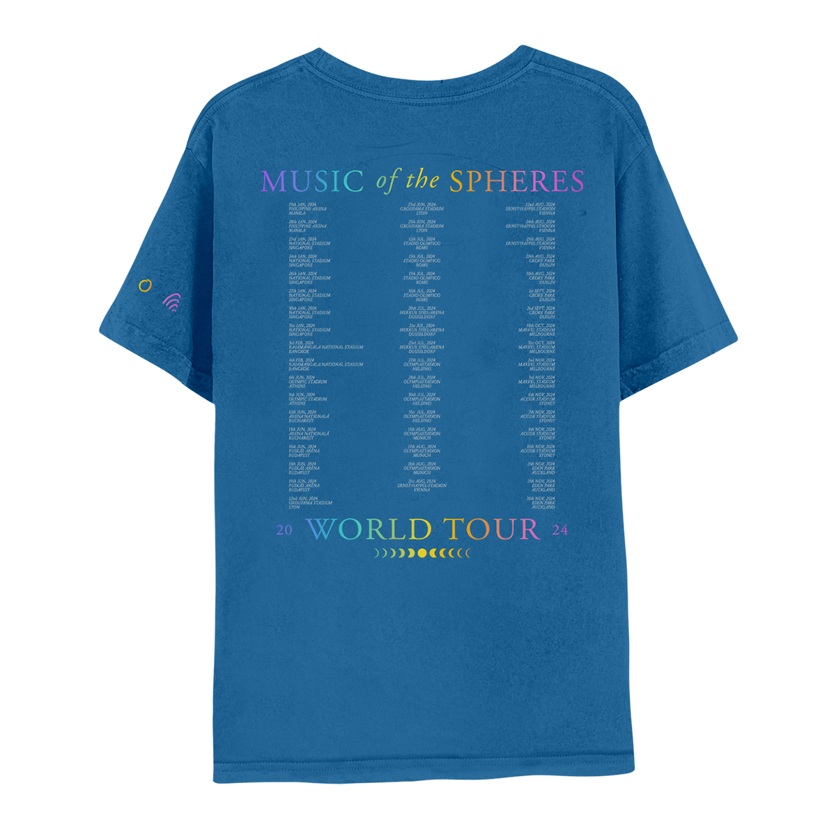 2024 MUSIC OF THE SPHERES WORLD TOUR HEART LOGO TEE