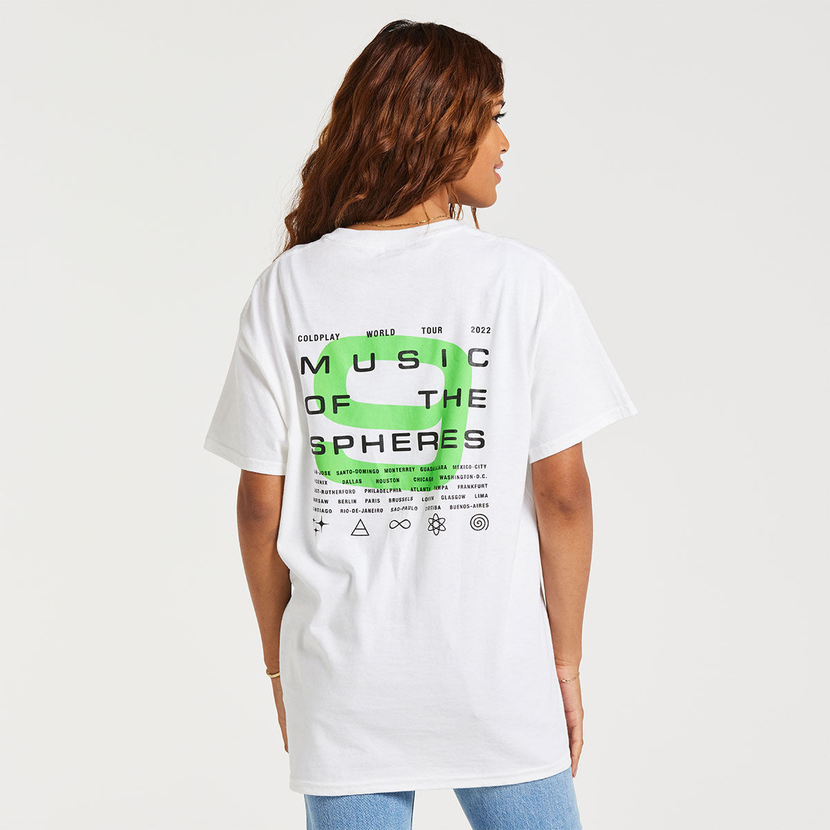 2022 World Tour 9 White Tee