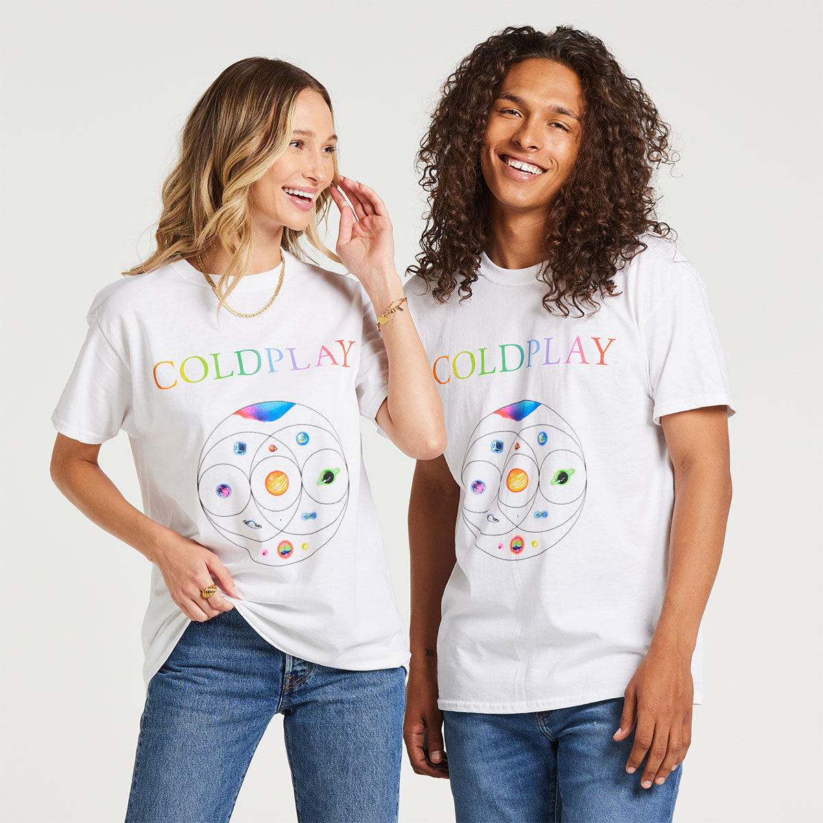 MUSIC OF THE SPHERES WHITE TOUR TEE