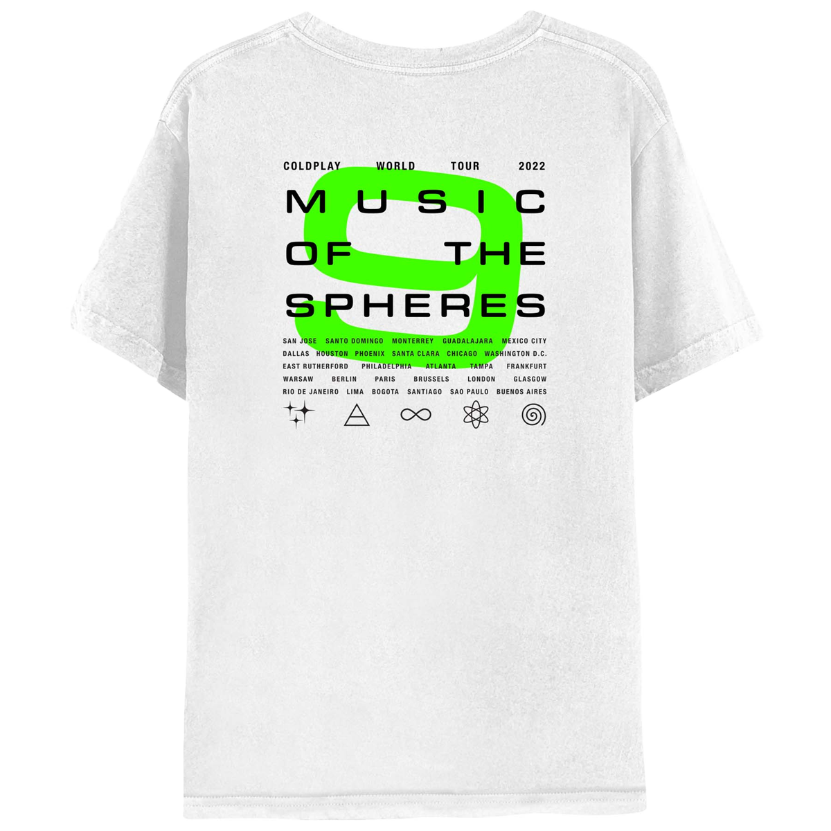 2022 World Tour 9 White Tee